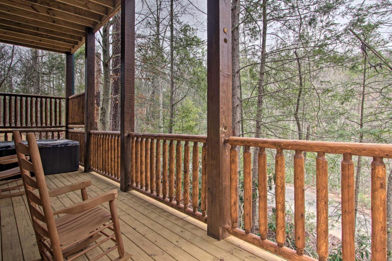 Luxe Cabin With Home Theater Less Than 2 Miles To Gatlinburg Esterno foto