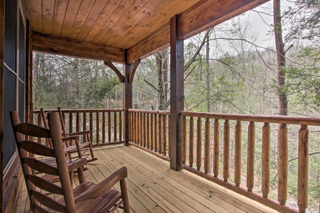 Luxe Cabin With Home Theater Less Than 2 Miles To Gatlinburg Esterno foto